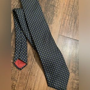 Hardy Amies all silk polka dot tie